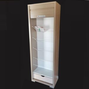 Mobile contenitore con griglie portascarpe e 1 cassetto