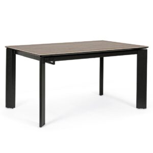 Tavolo allungabile Bizzotto Briva grigio/nero 140-200X90