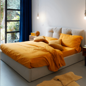 Letto Lory 160x190 contenitore in tessuto