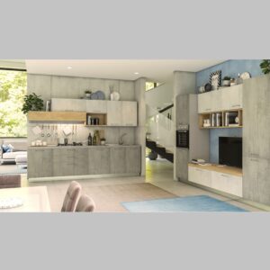 Cucina moderna EVO Mira - composizione D153