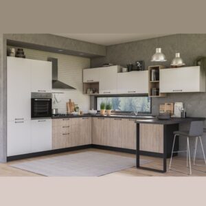 Cucina moderna EVO Mira - composizione D154