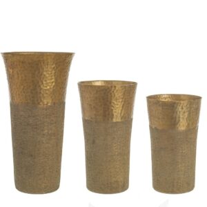 Set 3 vaso Hammel Svas - basso oro