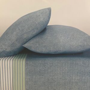 Set Lenzuolo Gabel "Sprint" - 1 piazza e mezza colore Denim a righe