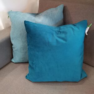 Set 2 cuscini ottanio e turchese