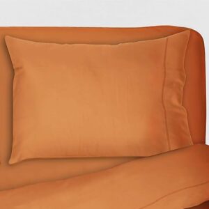 Set lenzuolo singolo "Morfeo" - colore arancione