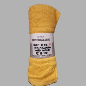 Set 2 asciugamani giallo
