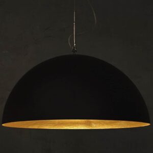 Lampada sospensione "mezza luna lavagna" d.70 cm