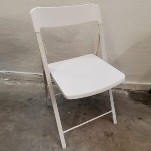 Sedia pieghevole Zeta bianca