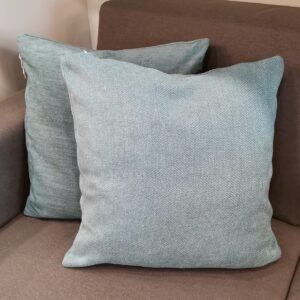 Set 2 cuscini arredo Divanidea turchese