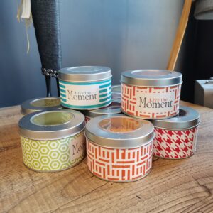 Set 2 candele Prof. Geometria d10 b/n