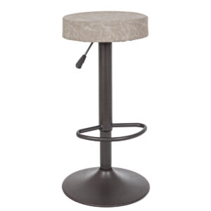 Sgabello Bar Piper - Bizzotto - colore grigio chiaro vintage