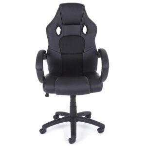 POLTRONA UFF C-BR RACING NERO BIZZOTTO